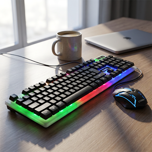 Crash X90 Wired Backlit Keyboard & Mouse Combo - الصورة 3